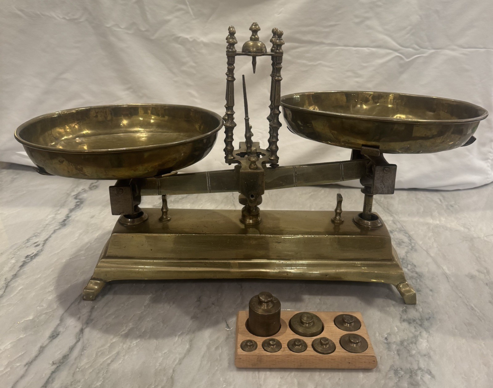 Antique Brass Scale.  One Of A Kind. Must See!