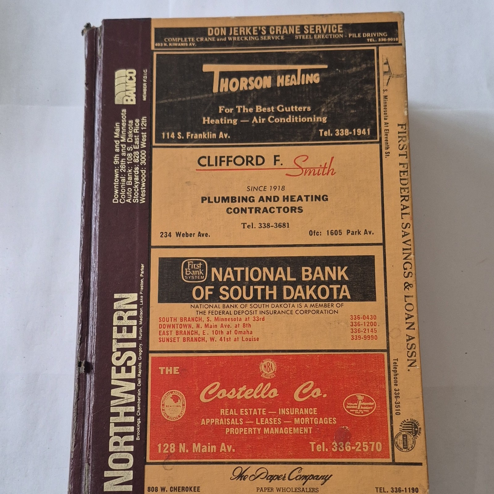 R.L. Polk & Co. Sioux Falls South Dakota City Directory 1974