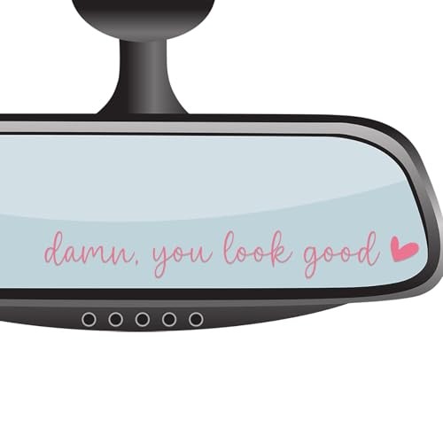 4 xYou Look Good Rear View Mirror Sticker,Rearview Mirror Decal,Car 