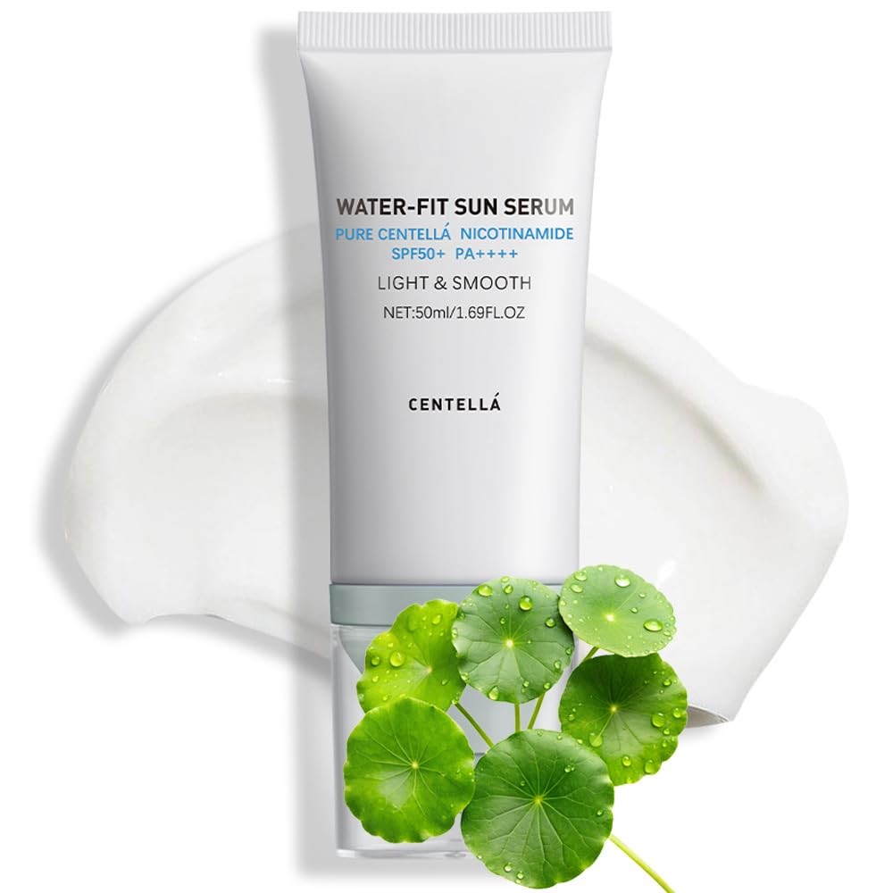 DIARY Centella Sunscreen SPF 50 PA++++, Hyalu Cica Water  Fit Sun Serum