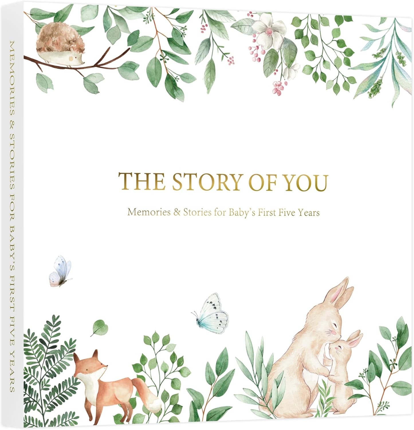 Keepsake Baby Memory Book, First 5 Years Baby Milestone Book, 132 Pages to Re...