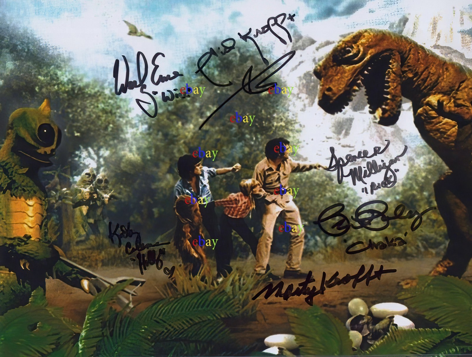 SID & MARTY KROFFT Cast LAND OF THE LOST Autographed Signed 8x10 Photo Reprint
