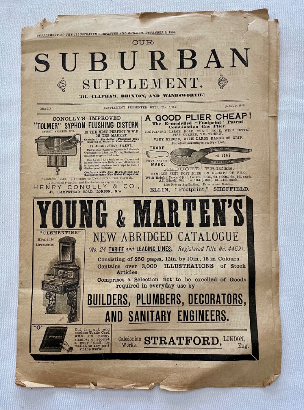 1898...Our Suburban..Supplement to Illustrated Carpenter & Builder, Dec 9, 1898