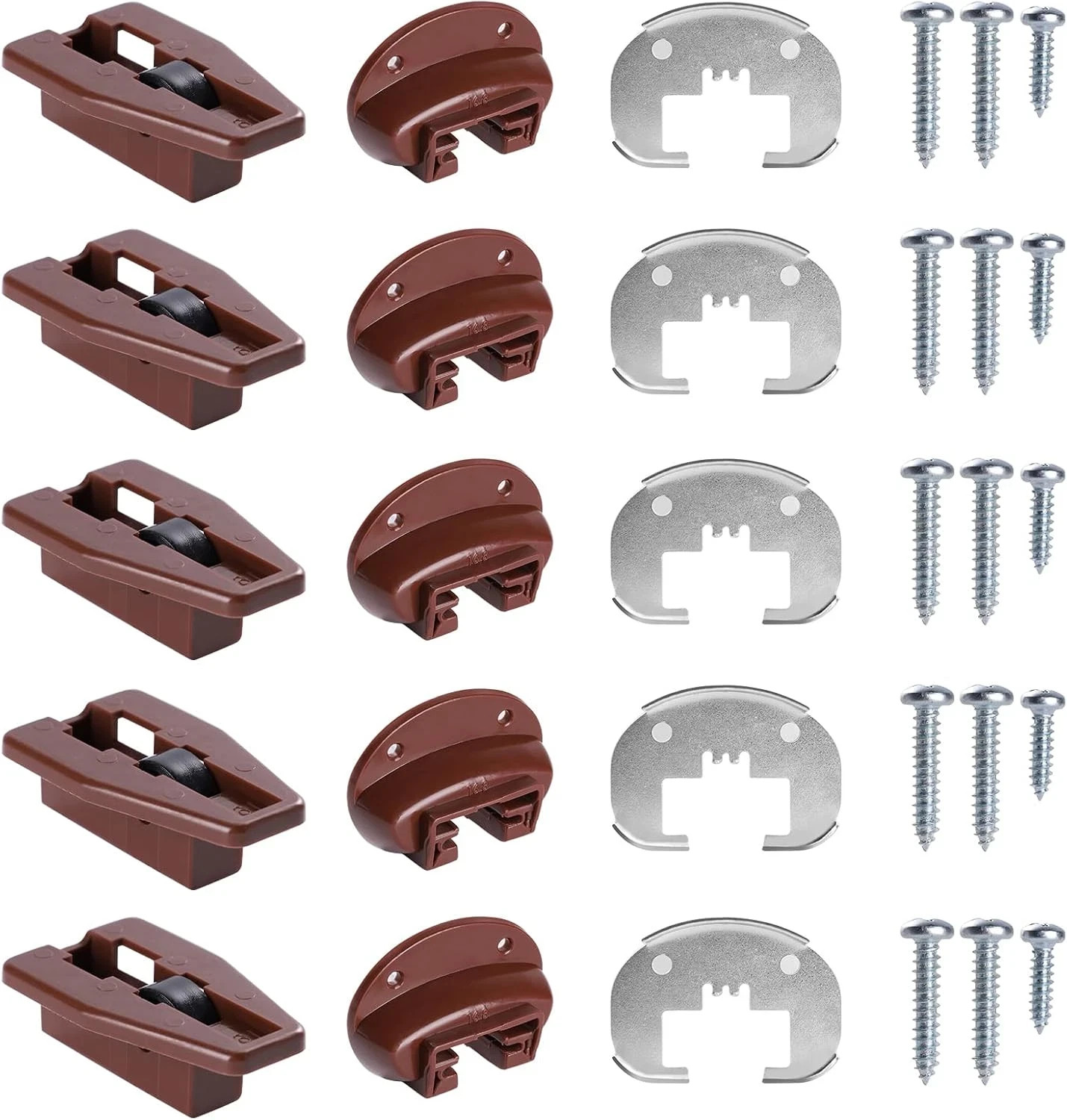 5 Sets Kenlin Rite-Trak II Drawer Track Guides Replacement for Dresser Repair