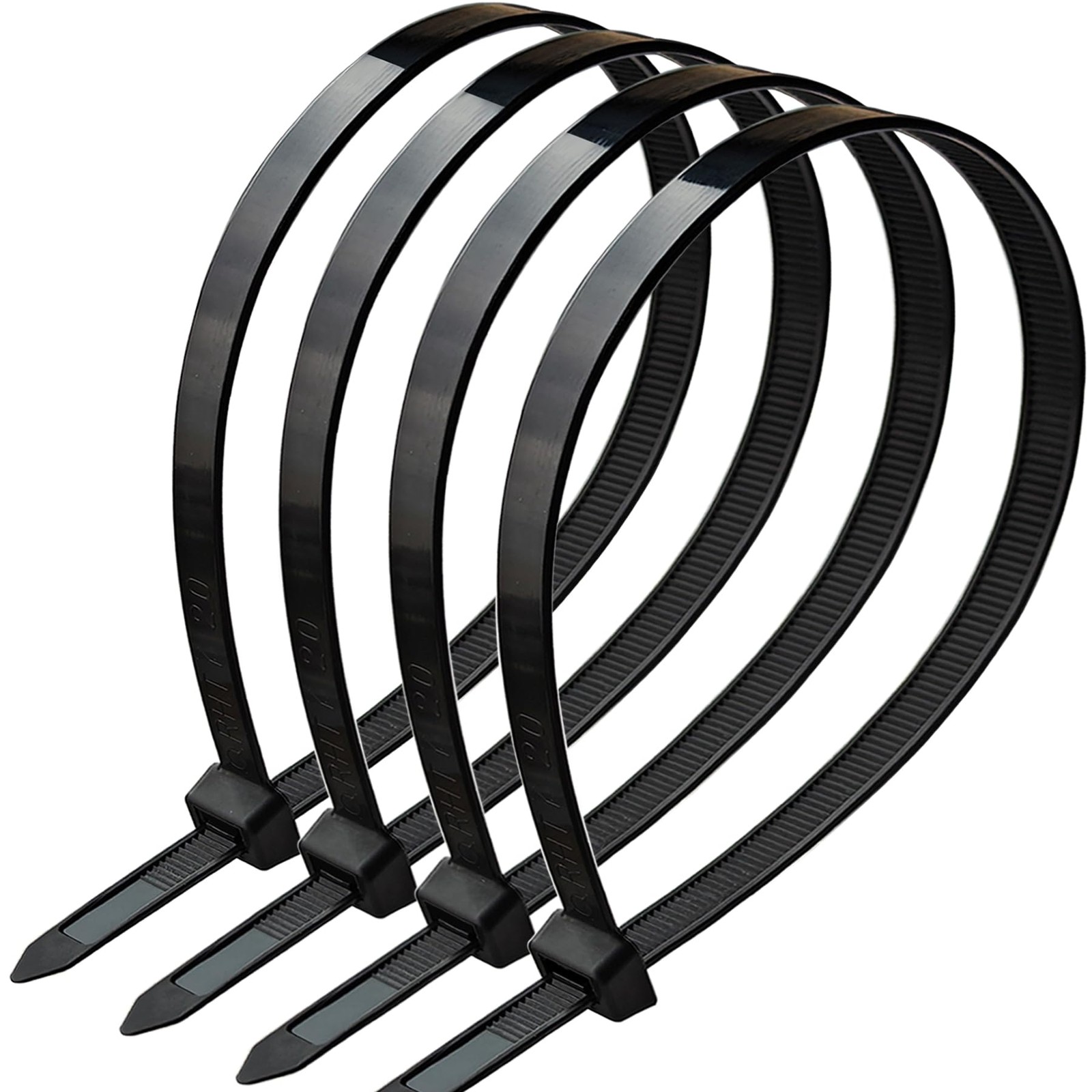 Zip Ties,Heavy Duty Zip Ties 200 Pack,175 LBS Tensile Strength Black Cable Ti...