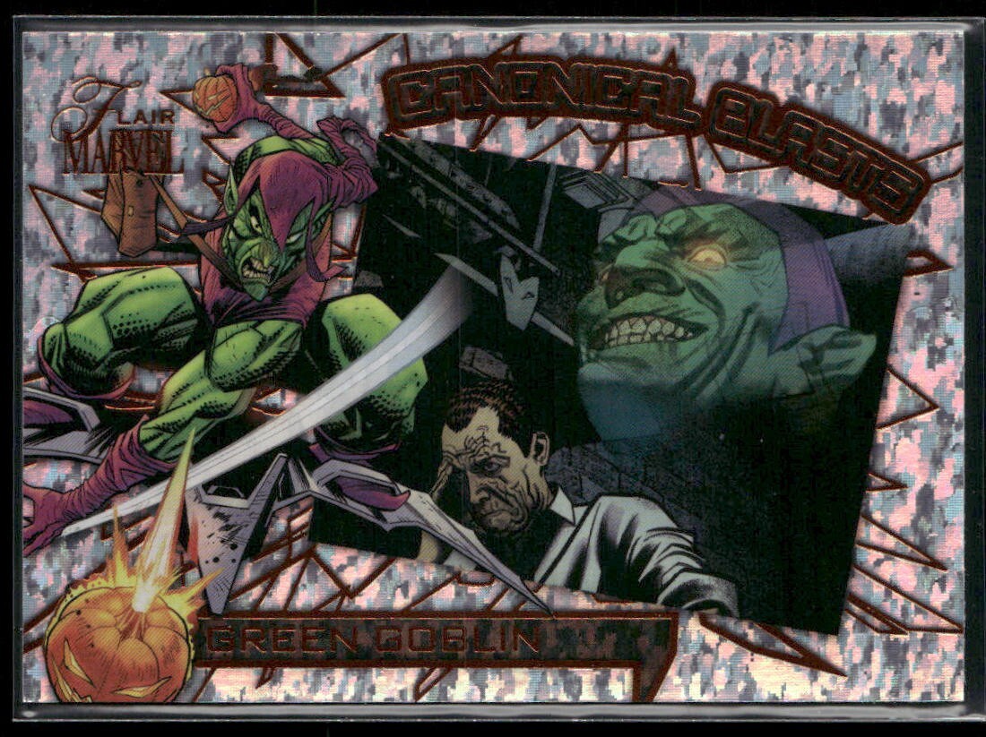 2023 Upper Deck Marvel Flair Canonical Blasts Spider-Man #CS6 - Green Goblin
