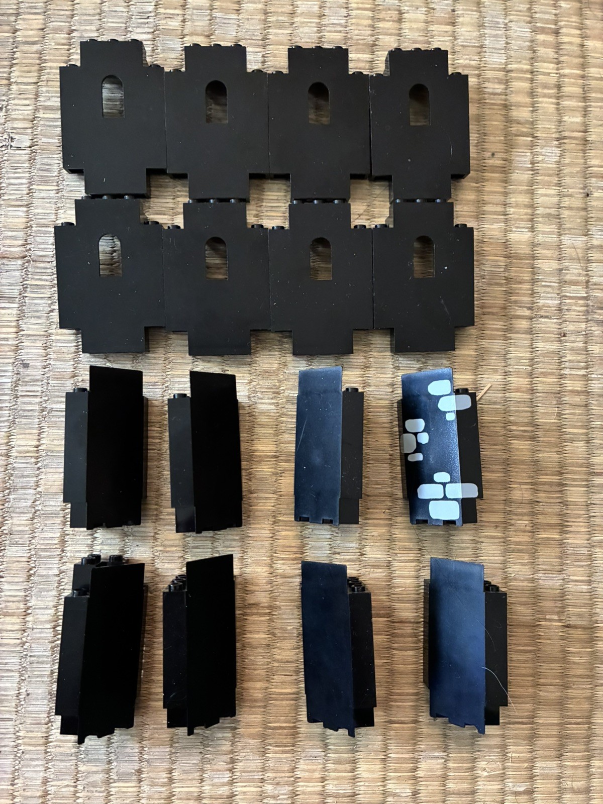 LEGO Castle Wall Windows, Turrets, Arches and more! All Black