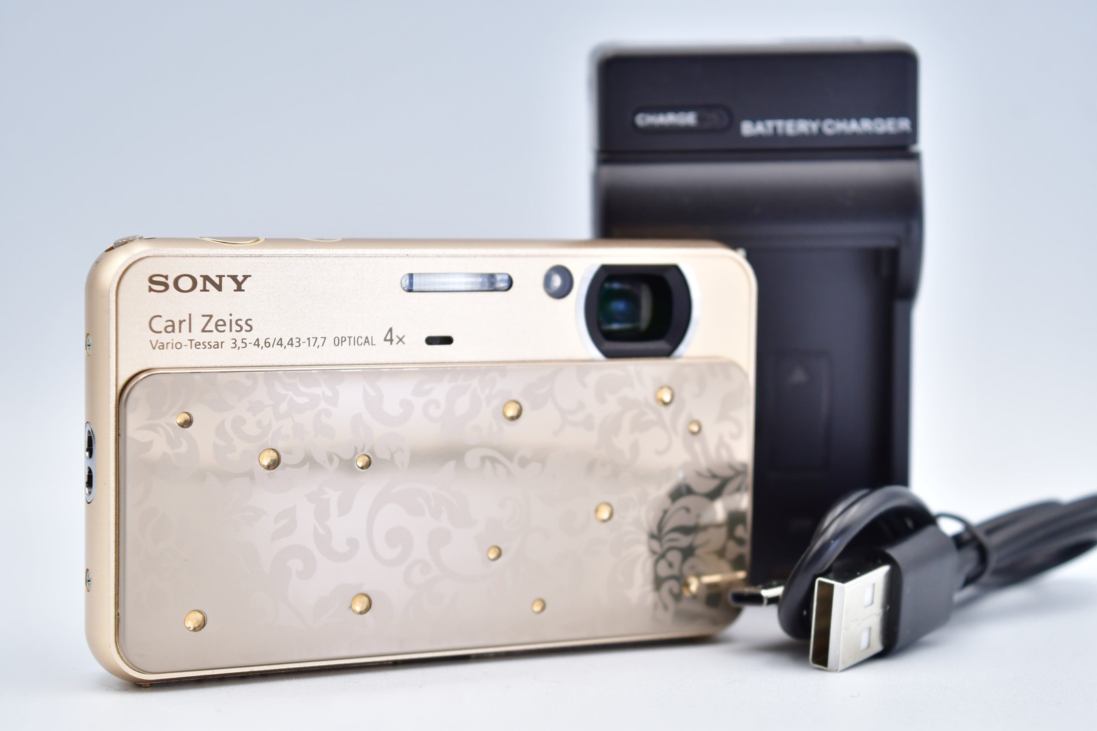 ⏯️[Excellent+5] Sony Cyber shot DSC-T99D Gold Digital Camera Japanese Only