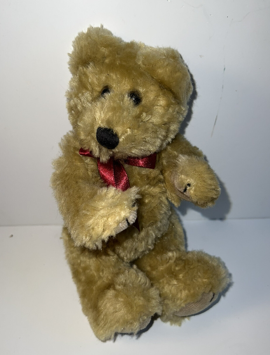 BOYDS Brown Teddybear Teddy Bear 8" Jointed Artemus Plush Tag Ribbon Vintage