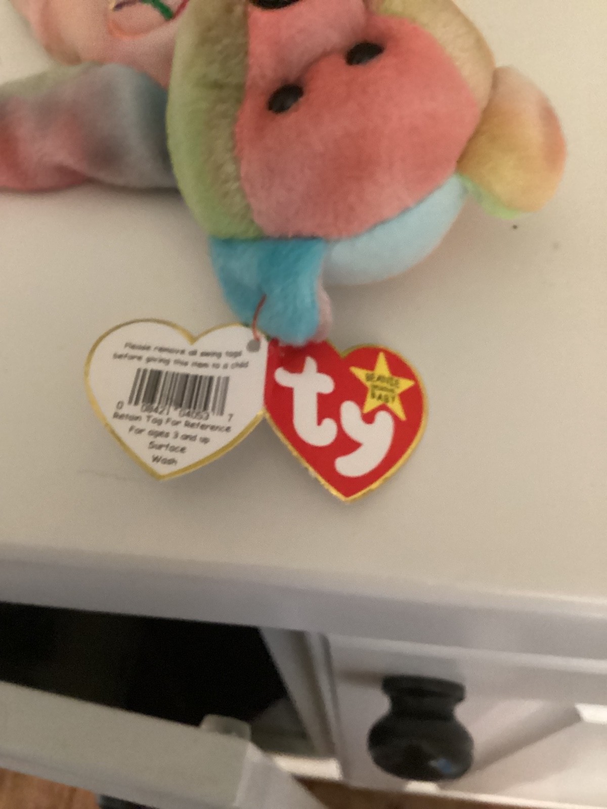 Ty Beanie Baby: Peace Bear 1996 - Multicolor Ty brand multicolored with tag used