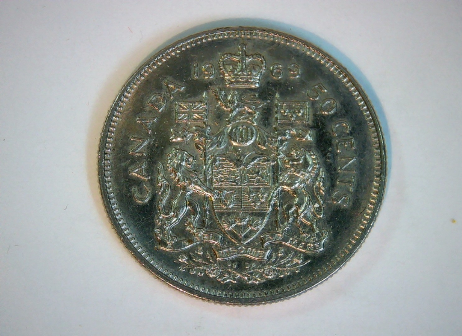 Canada 1969 50 Cents Elizabeth II (Young Head) 50 Cents Coin