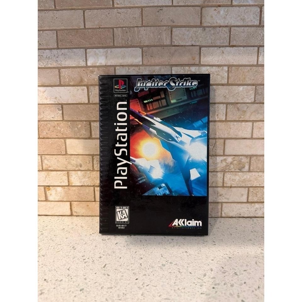Jupiter Strike (Sony PlayStation 1 1995) PS1  Long Box Vintage Rare!!!