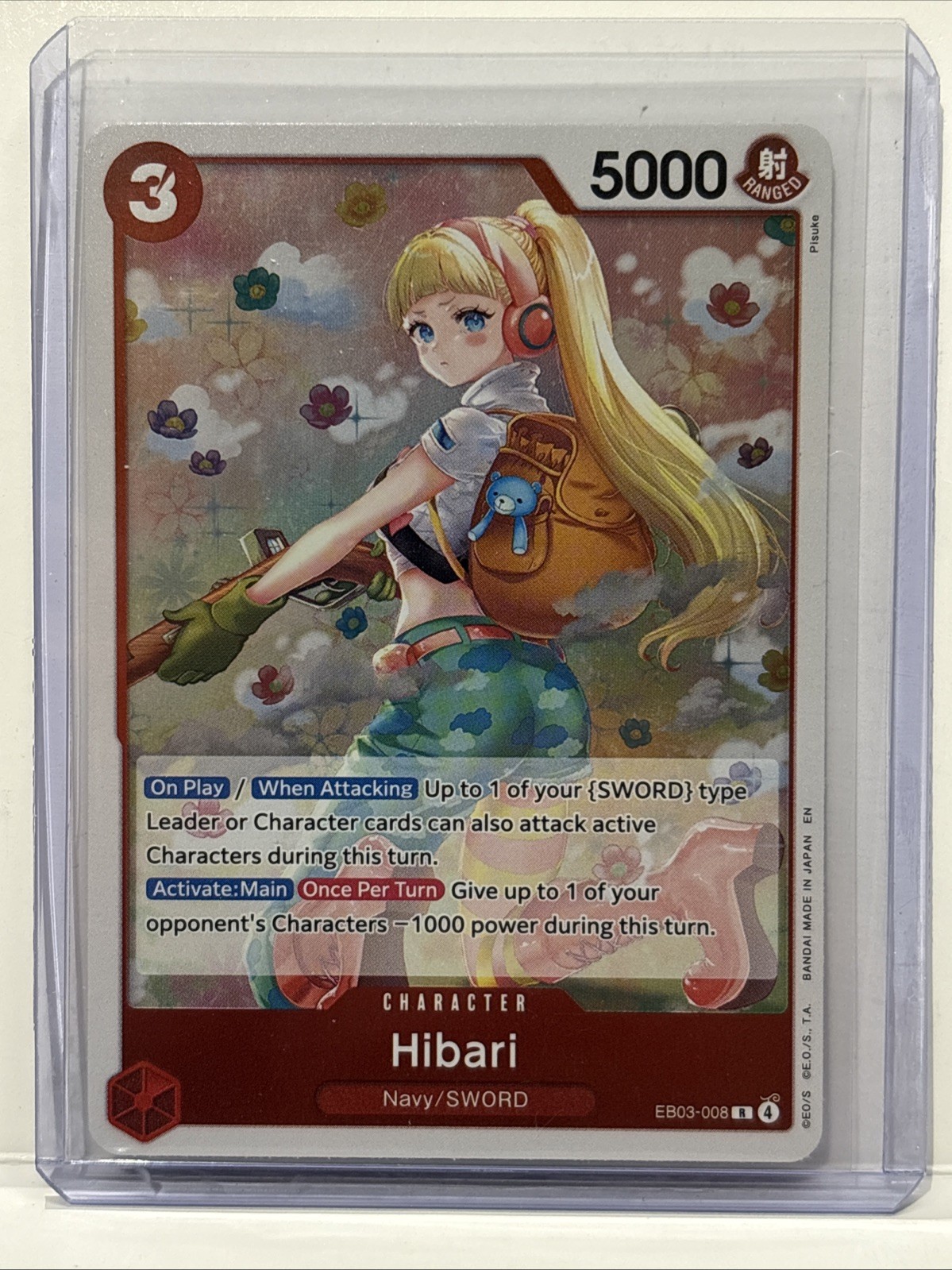 Hibari EB03-008 R English NM EB: Heroines Edition One Piece Card Game TCG