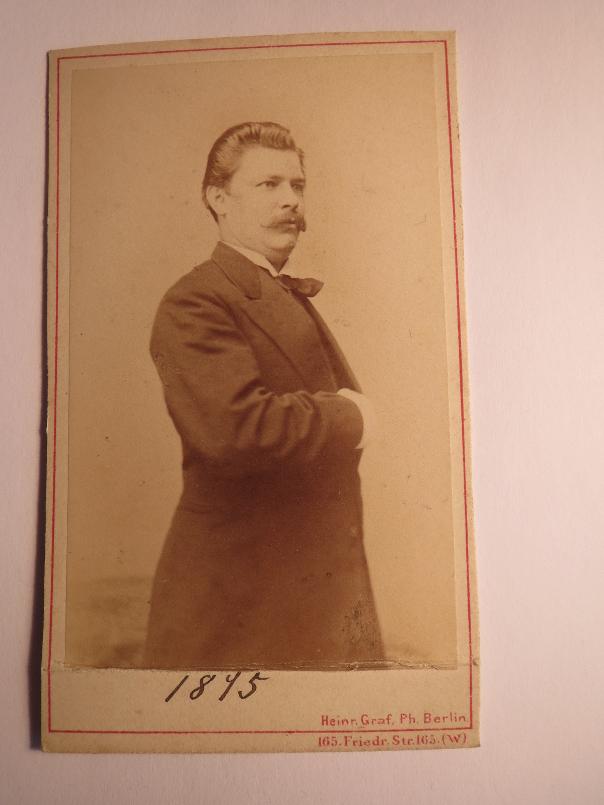 Berlin - 1875 - Max Maurer as a man - died 1887/CDV