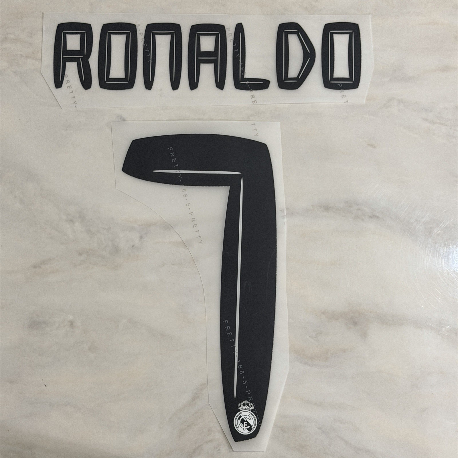 2010-11 RONALDO CR7 Real Madrid Home Nameset Name Number Champions League