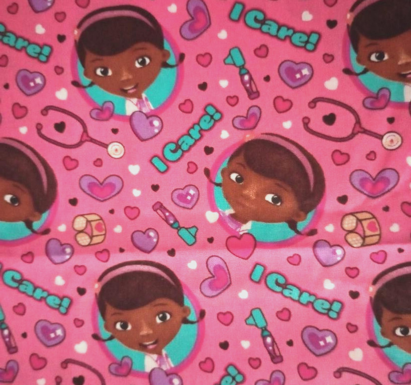 doc mcstuffins character fun fabric piece 12 by 11 inch new