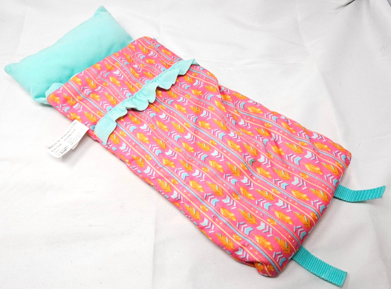 18" Doll My Life As Sleeping Bag - Pink & Aqua Fits American Girl