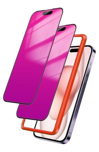 Compatible with iPhone 15 Privacy Screen Protector Tempered Glass 28 Degree 