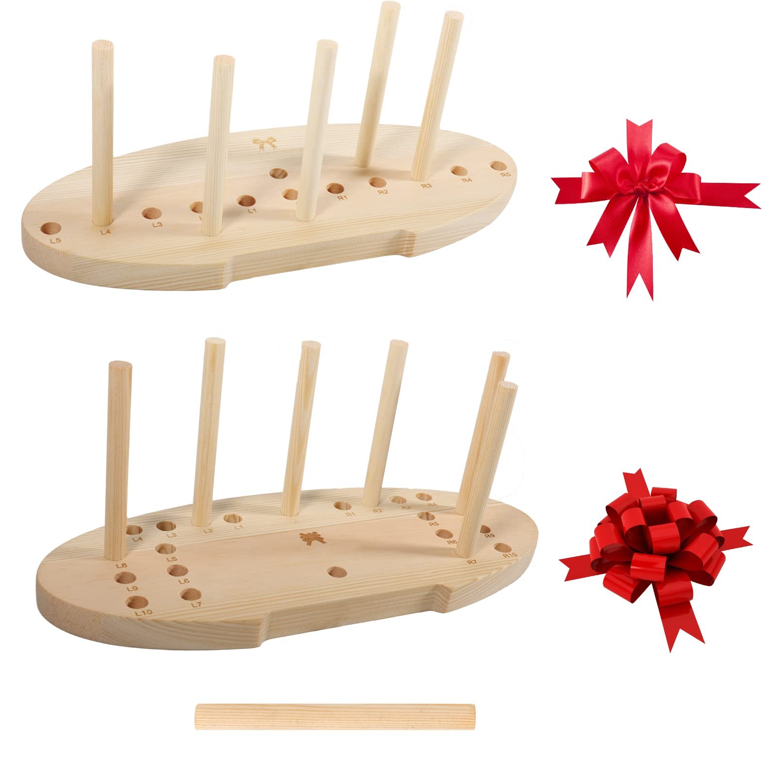 SACATR Bow Maker for Ribbon, Holiday Wreaths,Wooden Wreath ellipse 