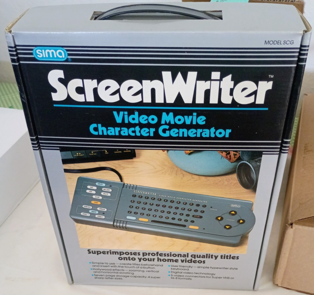 NOS Sima SCG Screenwriter Video Movie Character Generator, NIOB