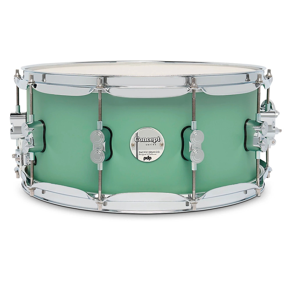 PDP by DW Concept Maple Snare Drum w/Chrome Hardware 14 x 6.5 in. Satin Seafoam