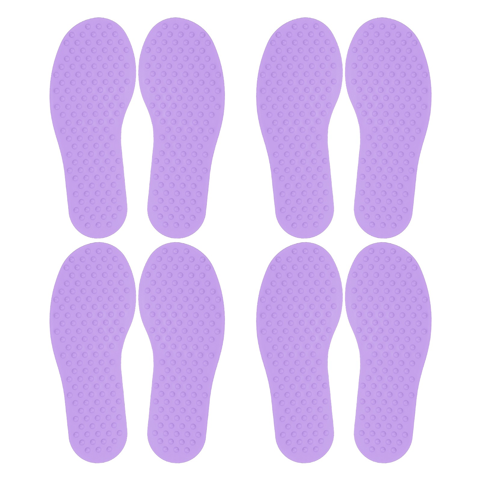 4 Pairs Feet Markers for Classroom Plastic Floor Foot Shaped Markers Purple