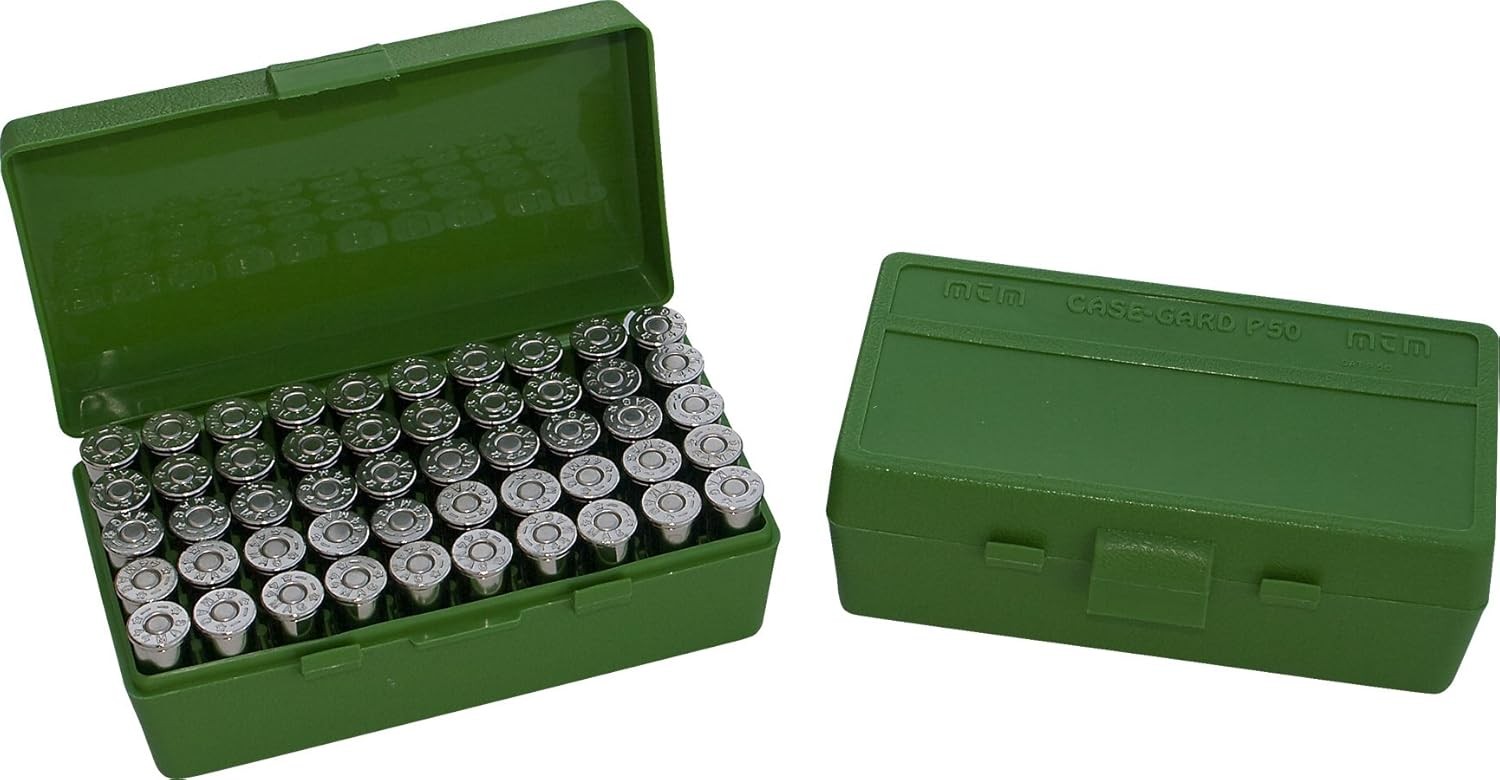 Ammo Box Flip Top Storage Case for Auto Caliber Rounds