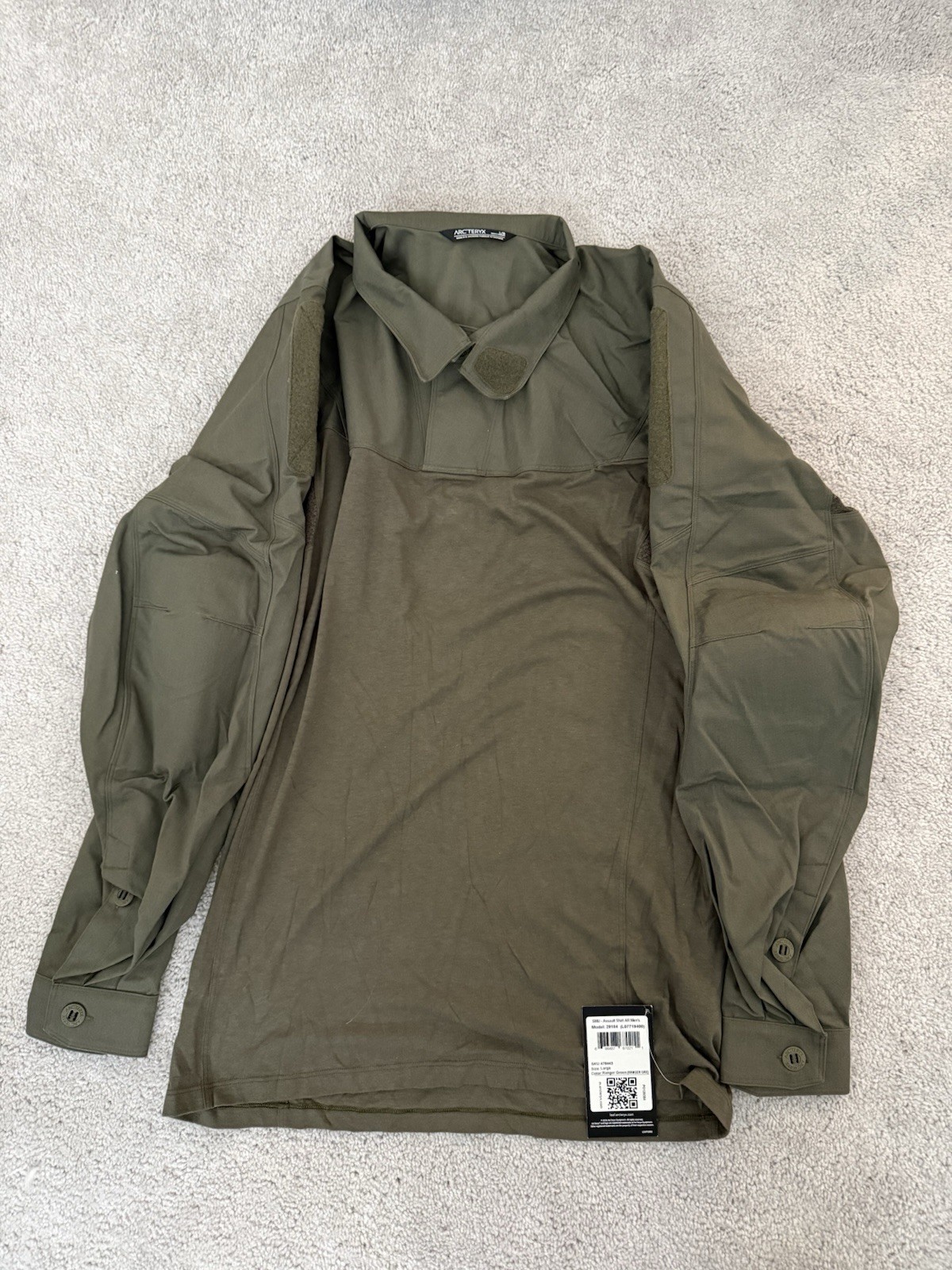 Arc'teryx Assault Shirt AR Men's Ranger Green Size L MPN 29184