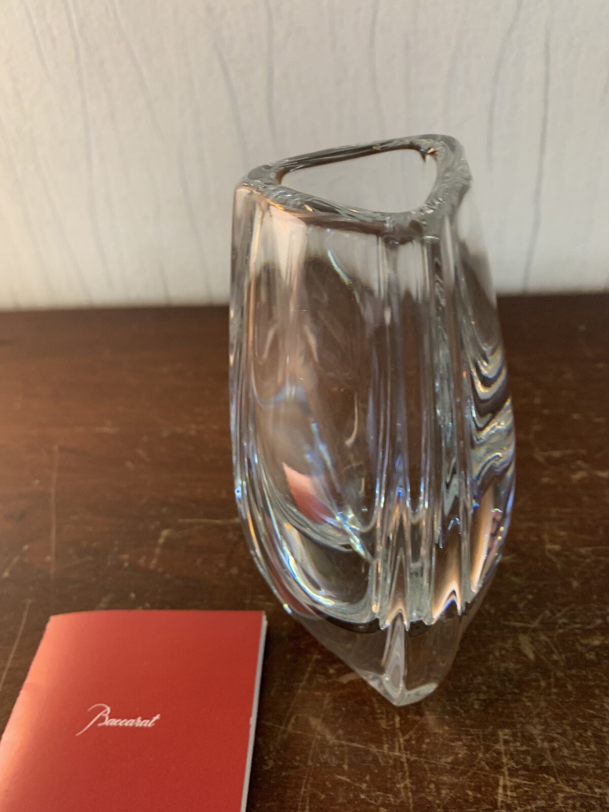 Button Flower Model Crystal Vase By Baccarat