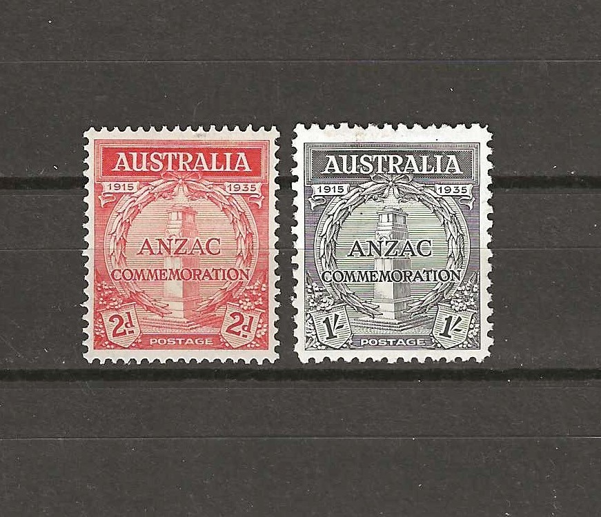 AUSTRALIA 1935 SG 154/155 MINT