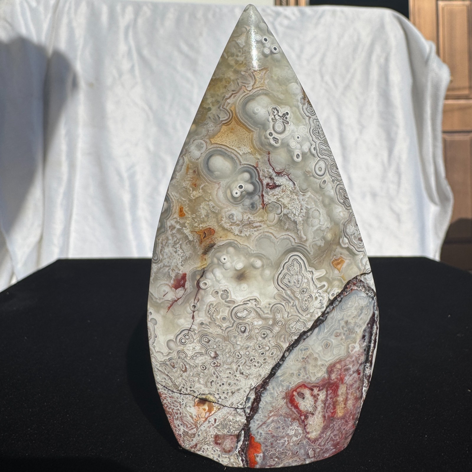 160g Raw Natural Mexican Crazy Lace Agate Rough Crystal rocks mineral Healing