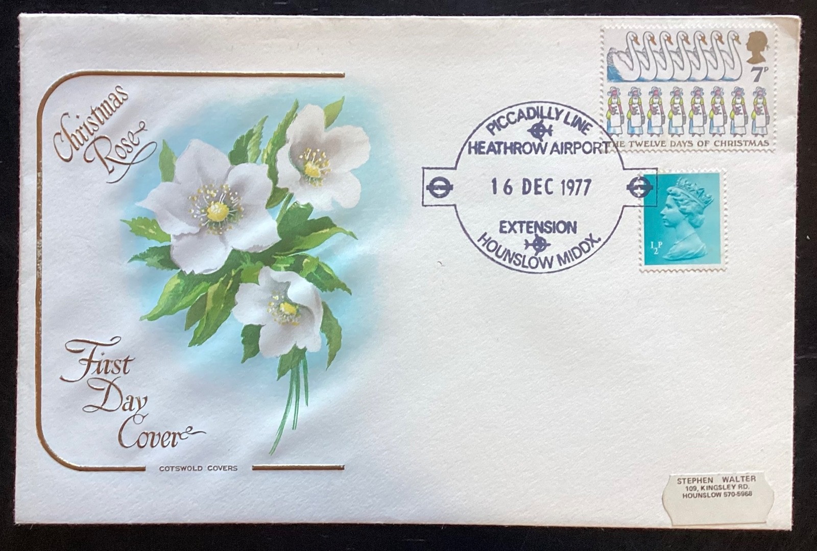 GB 1977 Piccadilly Line Heathrow Extension Opening Cover Underground (R274)