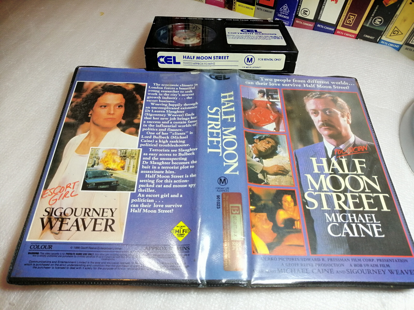 HALF MOON STREET 1987 - RARE Australian CEL BETA Rental Issue not Vhs - THRILLER