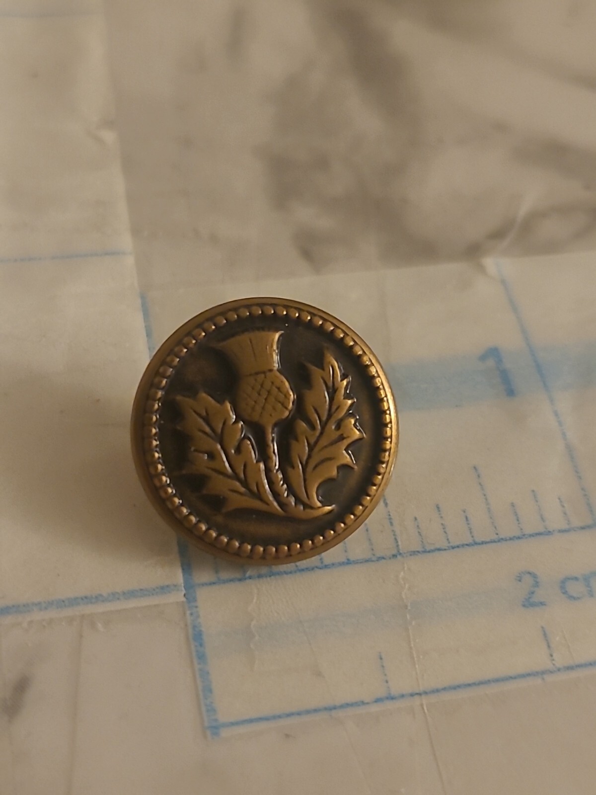 Antique Wreath Military German Button  Free Shipping 