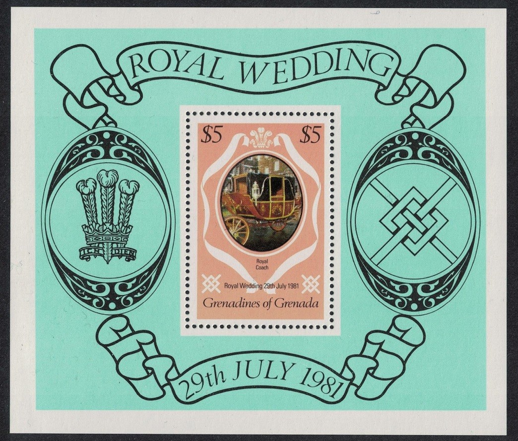 Grenadines Charles and Diana Royal Wedding MS 1981 MNH SG#MS447 MI#447-450