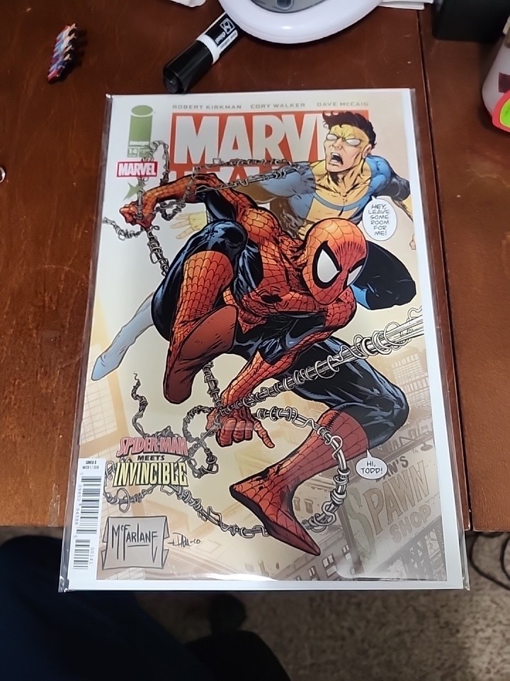 Marvel Team Up #14 Reprints Invincible Meets Spider Man McFarlane Variant Cover