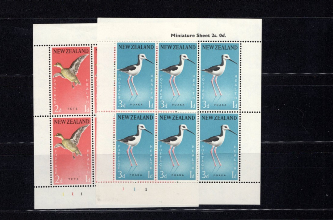 New Zealand B57-58 Birds 1959 VF MNH S/S LG