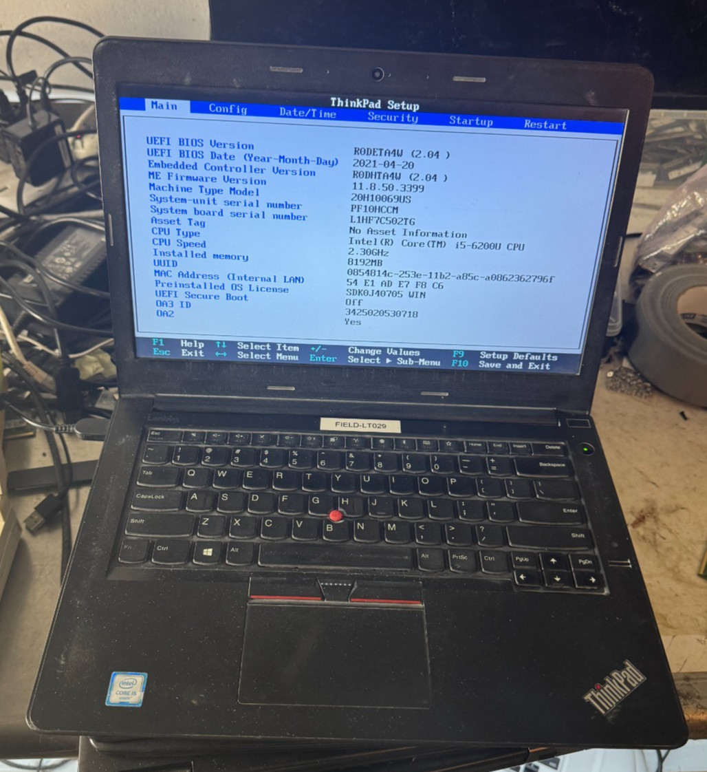 Lenovo Thinkpad E470 Core i5-6200U, 8GB RAM, 14" Laptop for Repair #4741