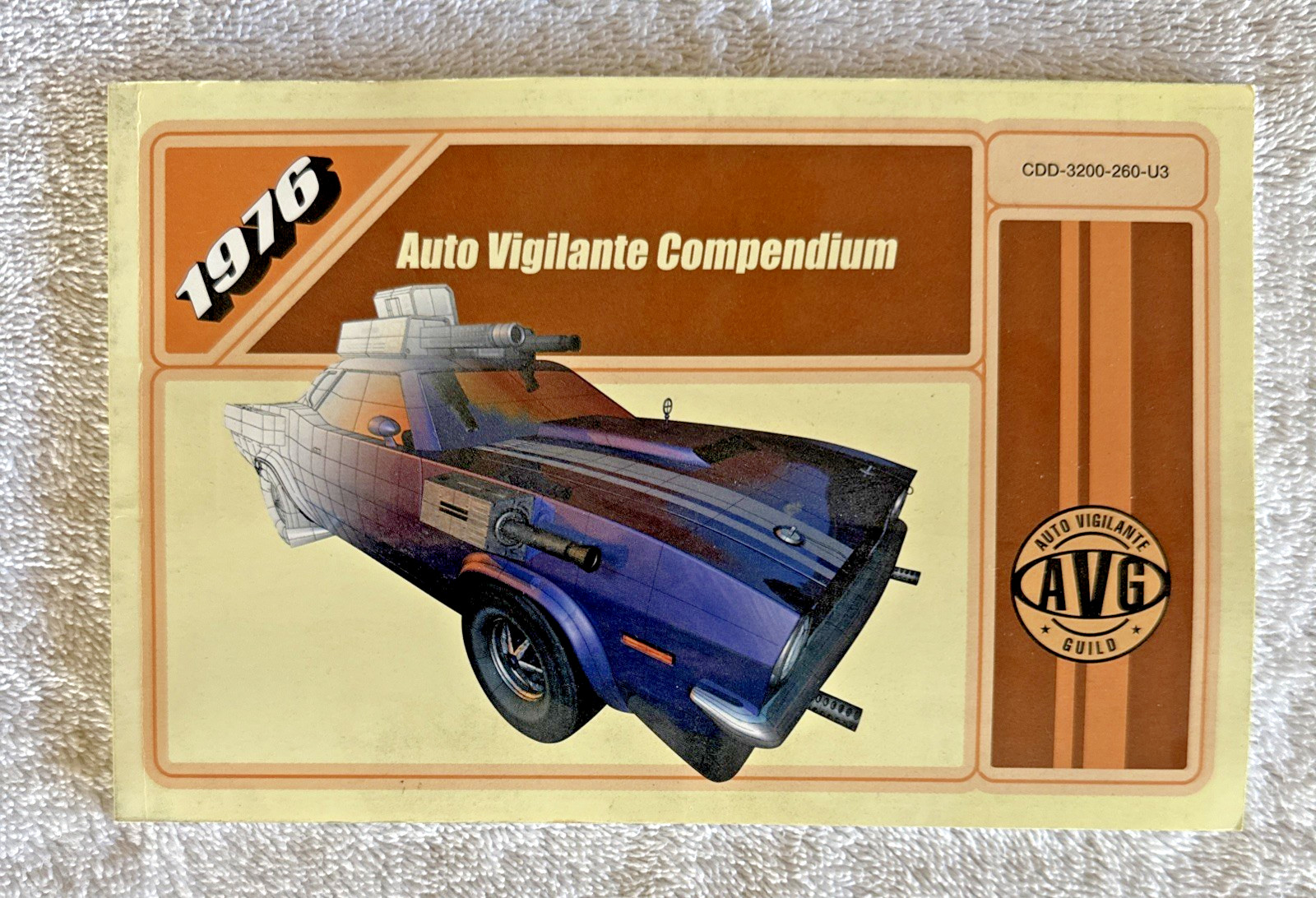 1976 Auto Vigilante Compendium PC Computer Instruction Manual Booklet ONLY