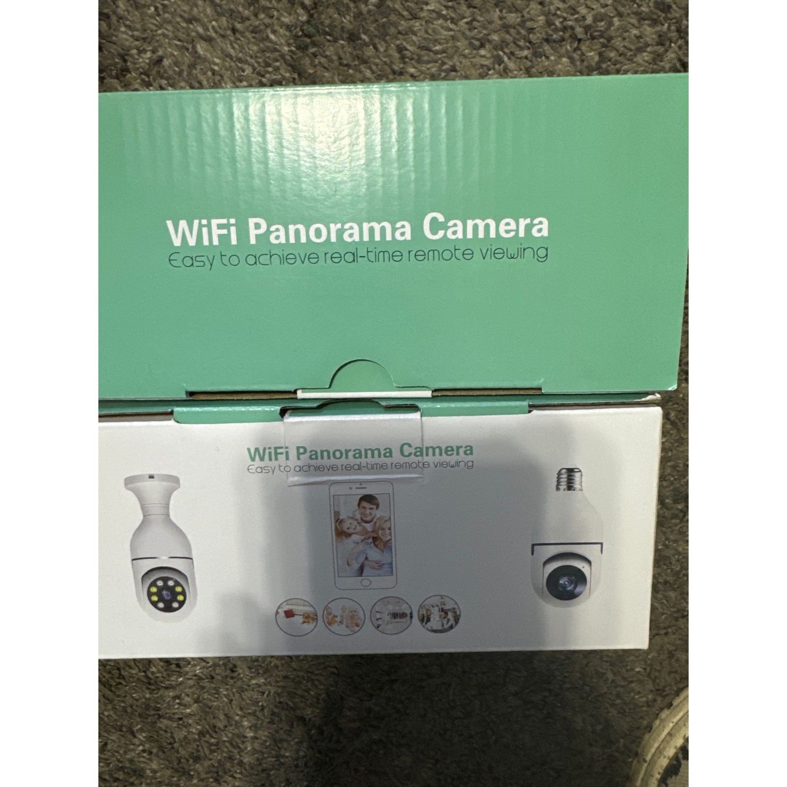 WiFi Panorama Lightbulb Camera 360  Set of 2
