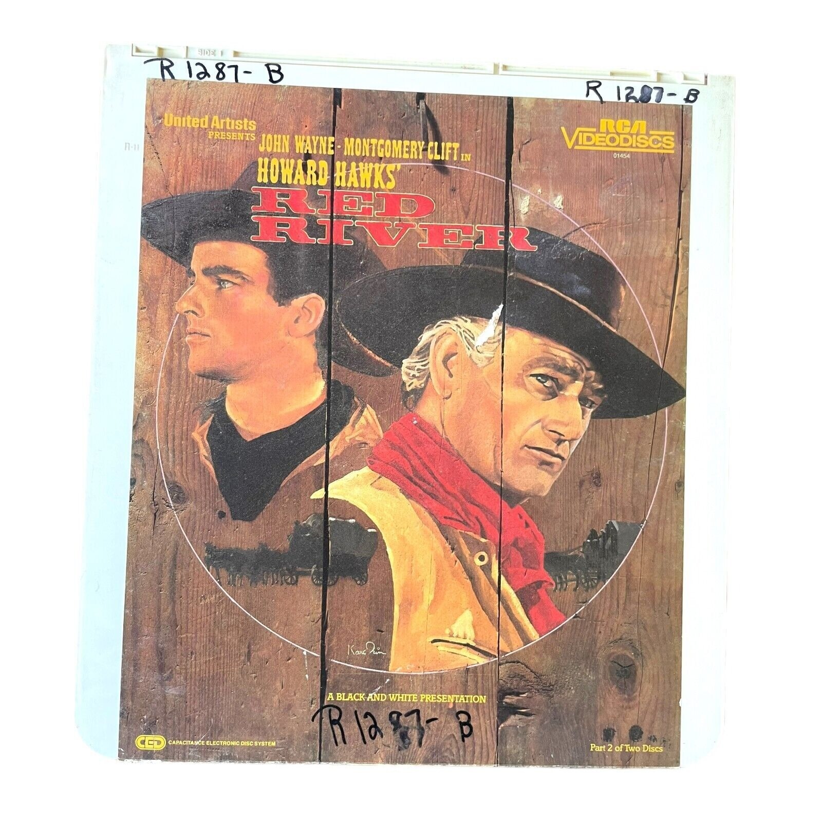 Red river Part 2 (1948) Vintage CED RCA SelectaVision Videodisc John Wayne