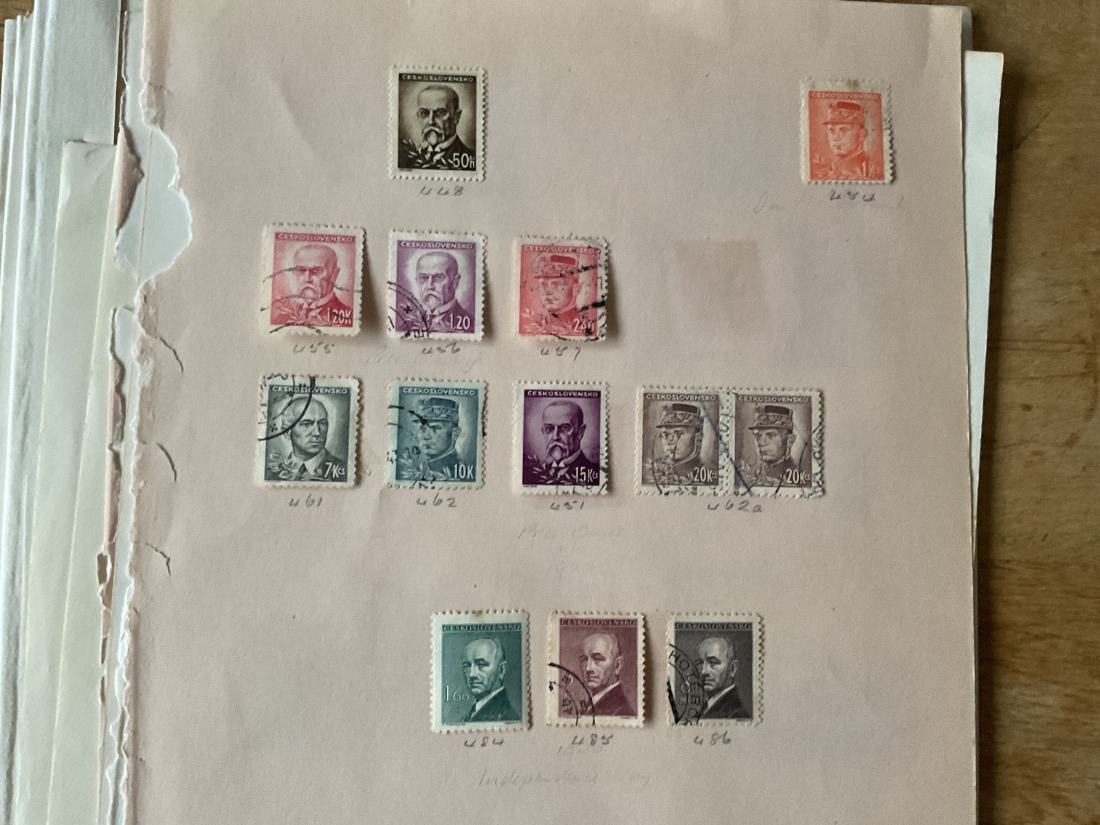 Czechoslovakia mounted mint or used on stamps pages B3432