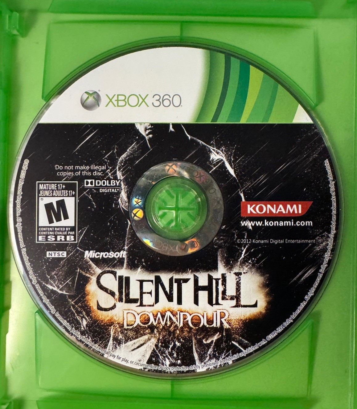 Silent Hill Downpour XBOX 360 - Disc Only Tested