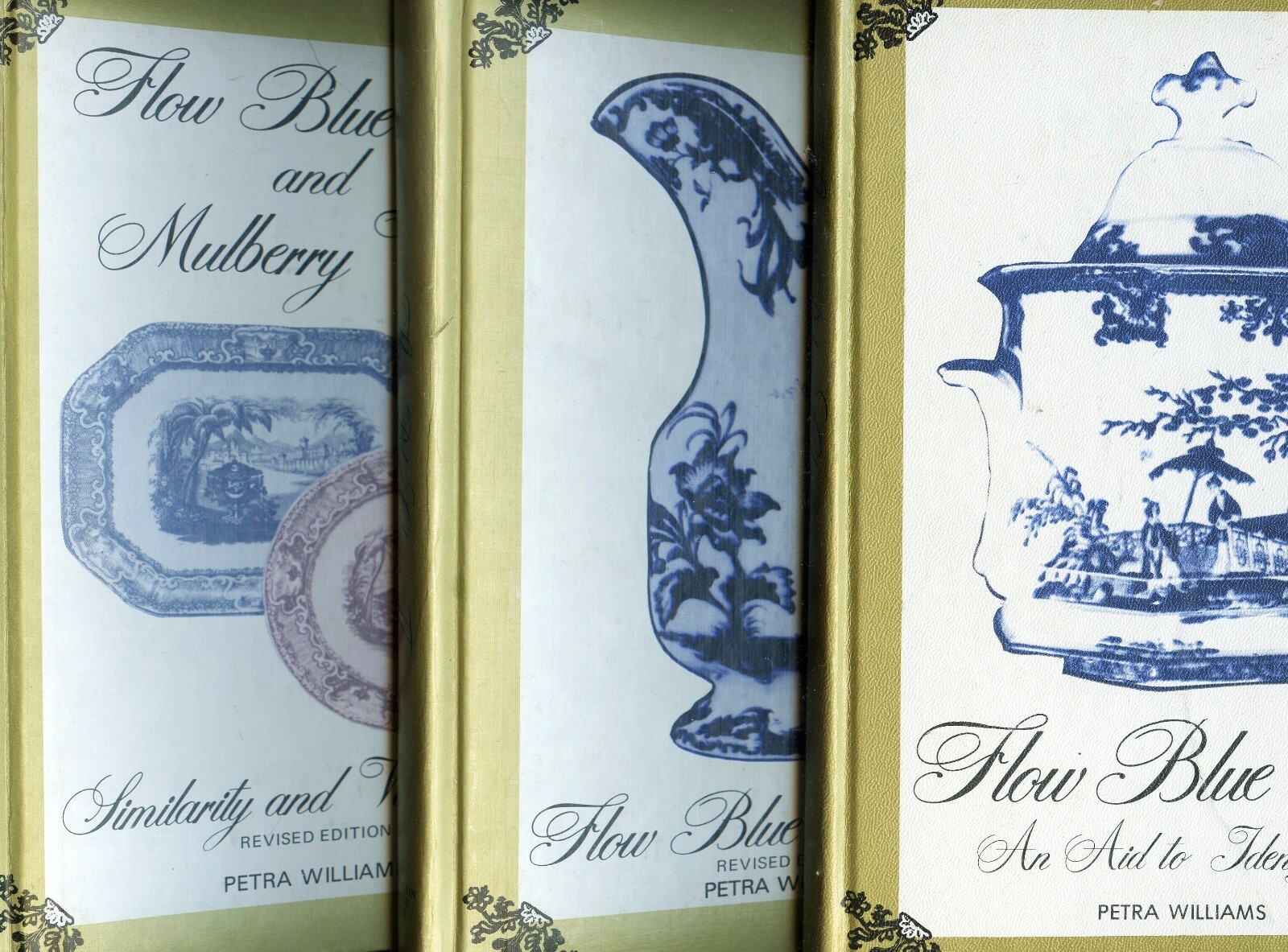 Flow Blue / Mulberry China Identification Patterns Makers - Three Vol. Book Set
