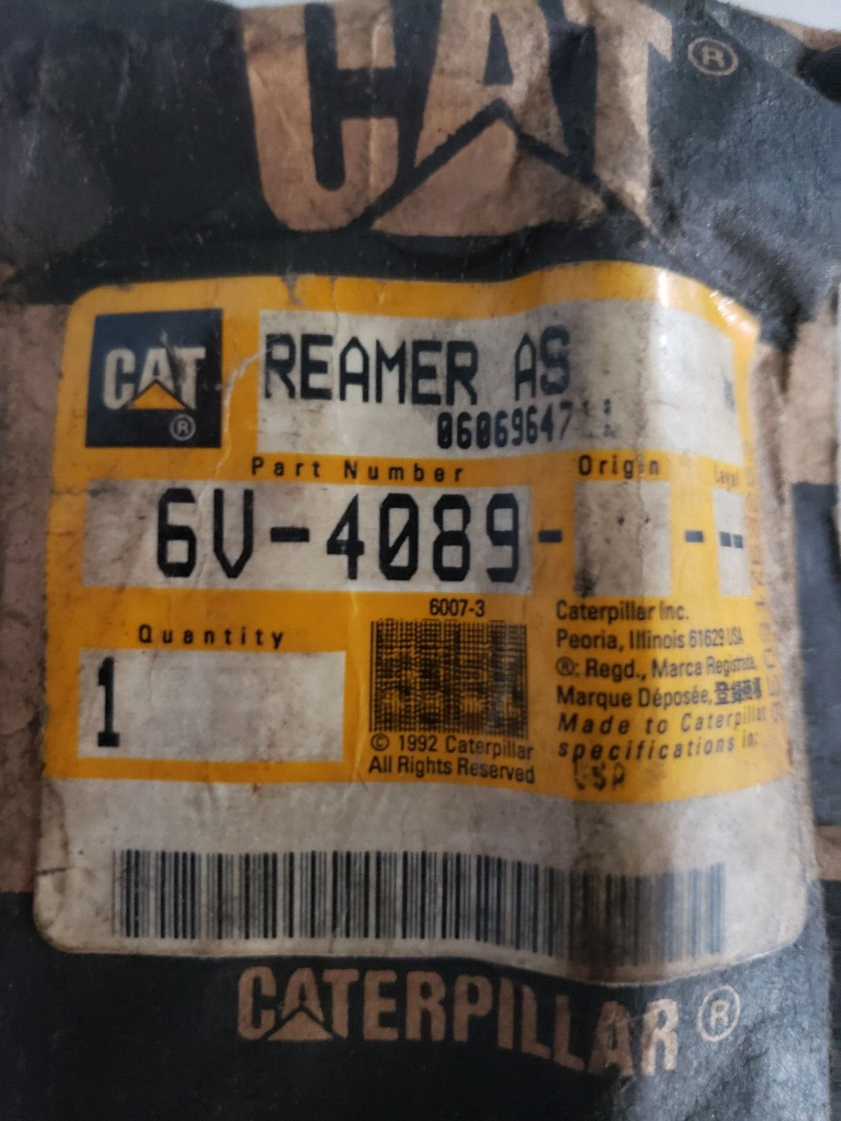 CATERPILLAR CAT REAMERAS 6V-4089 6V4089 WITH PACKAGING