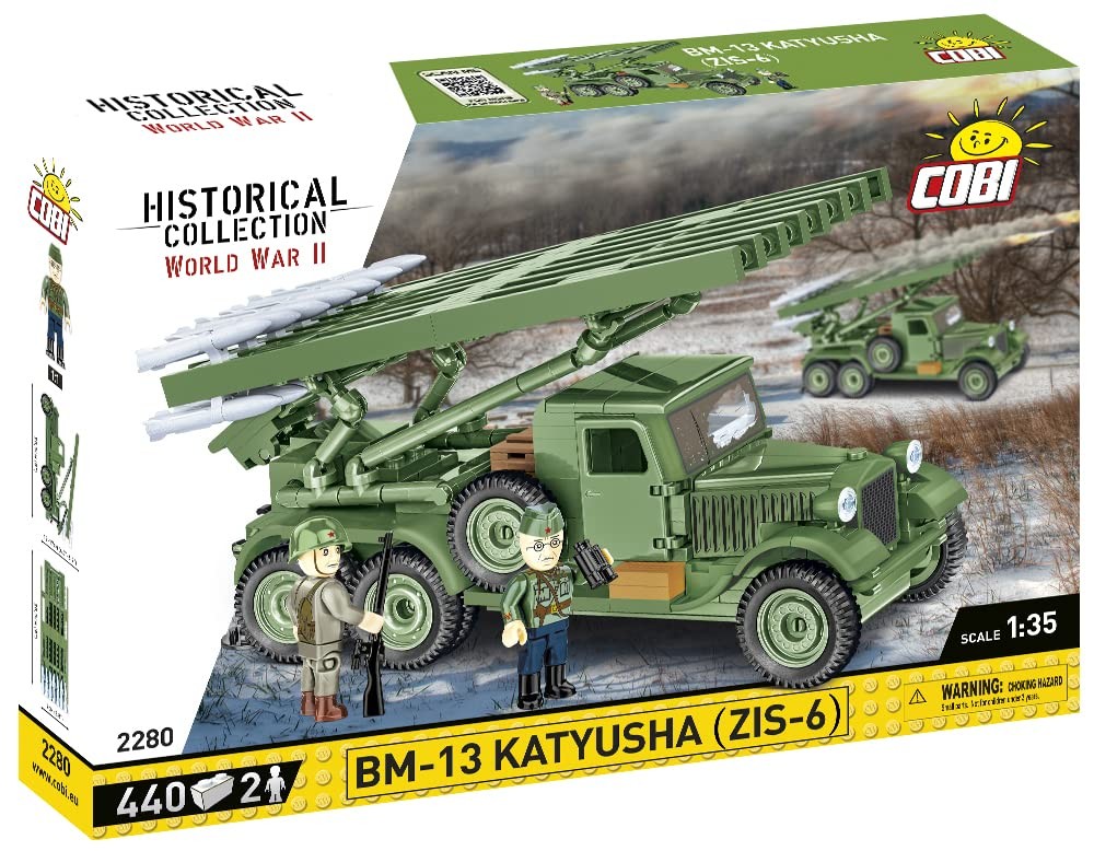 COBI Historical WWII BM-13 Katyusha (ZIS-6) Rocket Launcher Building Blocks
