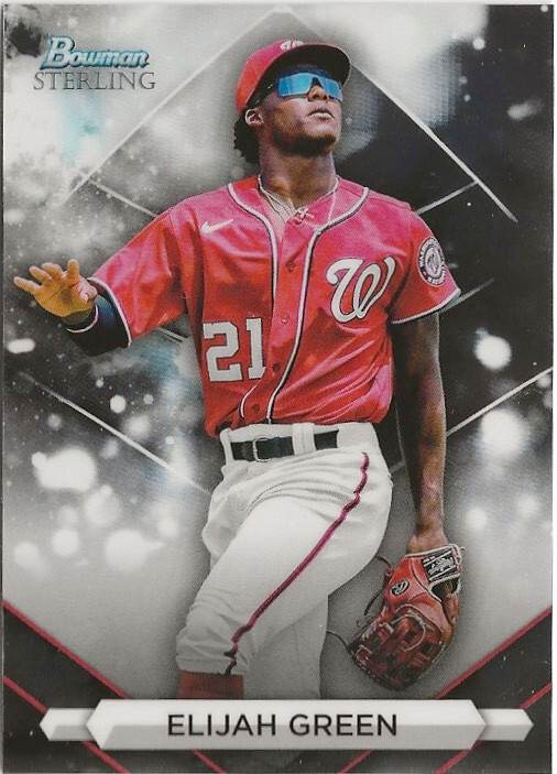 2023 Bowman Sterling Elijah Green RC Rookie Card Washington Nationals (A)
