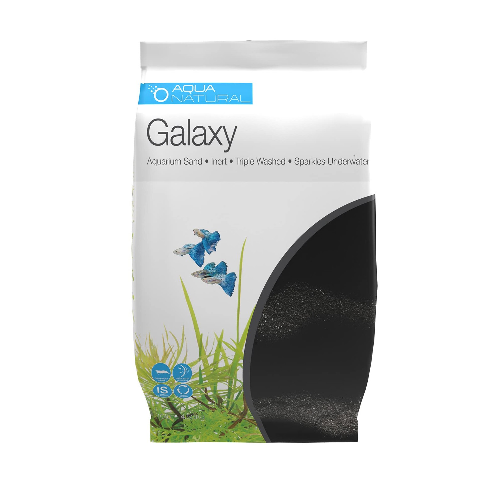 20lb Black Galaxy Sand Substrate for Aquascaping, Aquariums, and Terrariums