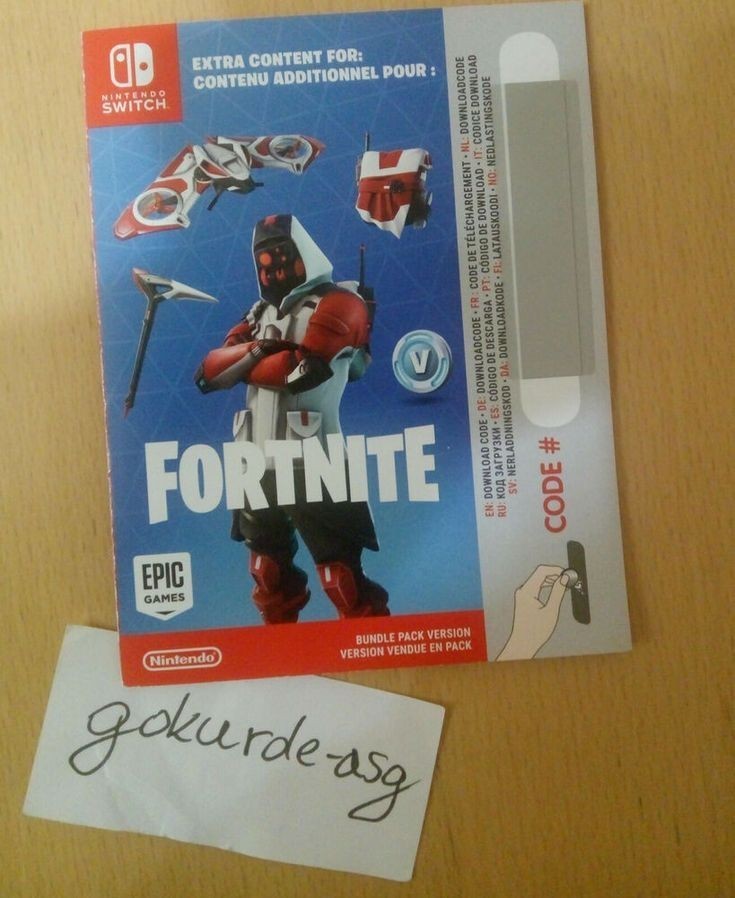 Nintendo Fortnite Extra Content Prepaid Gaming Card for Nintendo Switch