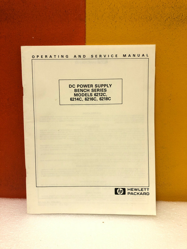 HP 5950-1928 DC Power Supply Bench Series 6212C 6214C 6216C 6218C Service Manual